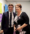 Andy Burnham and Chris Krastins. Photo by Kerry Hargreaves Photography